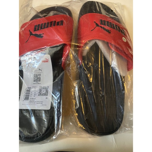 Puma Sandals  Mens Size 11 Red Cool Cat V  Slides